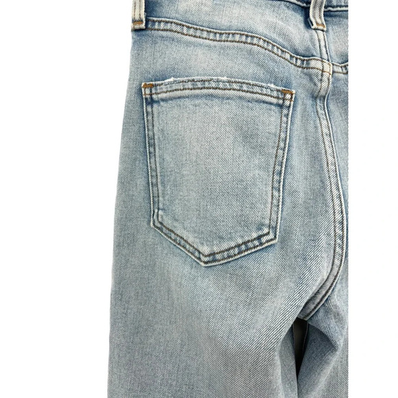 Aritzia Denim Forum The Arlo High Rise Straight Jeans Light Wash Blue Size 25 - Picture 7 of 12